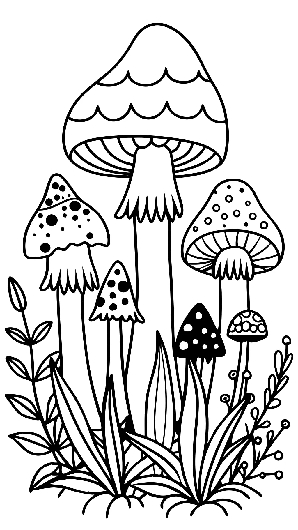 coloriages de champignons